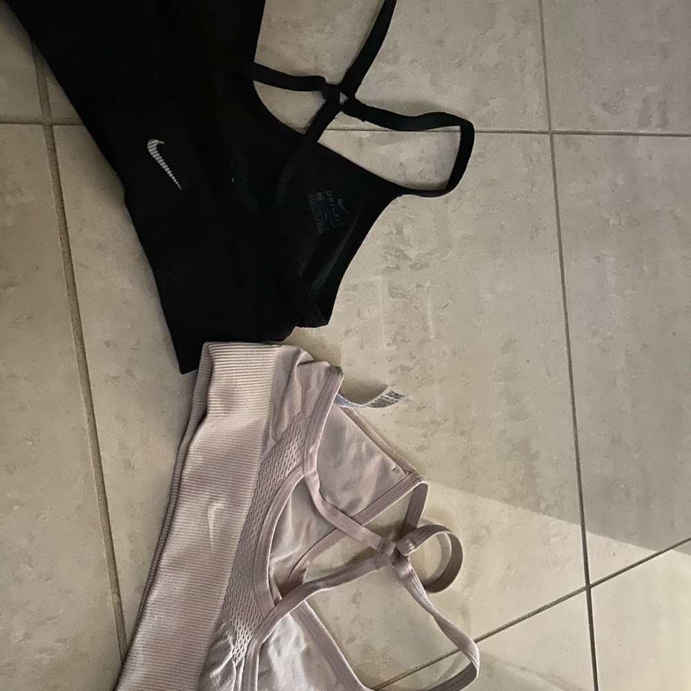 Two Nike sport bras